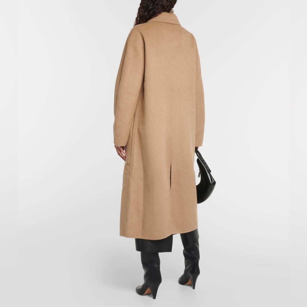 NWT Proenza Schouler White Label Reversible Double Face Coat Wool Tan Ivory Sz M - Picture 3 of 16